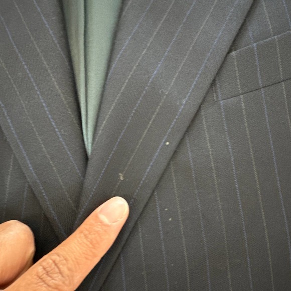 Yves Saint Laurent Blazer Jacket Lapel Collar Buttoned Long Sleeve Black 42R - Picture 10 of 10